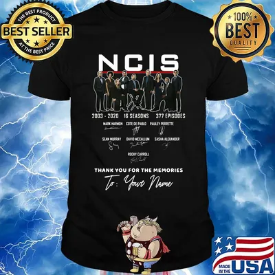 Ncis 2003 2020 16 seasons 377 episodes thank you for the memories signatures shirt