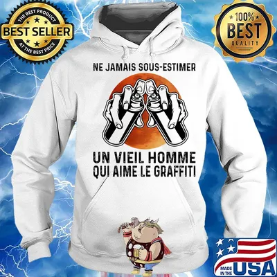 Ne jamais sous estimer un vieil homme qui aime le graffiti sunset s Hoodie