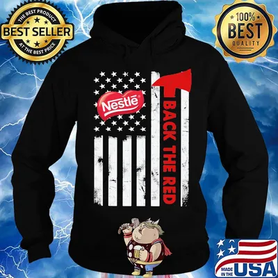Nestle back the red american flag independence day s Hoodie