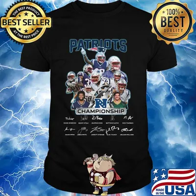New england patriots champions signatures shirt
