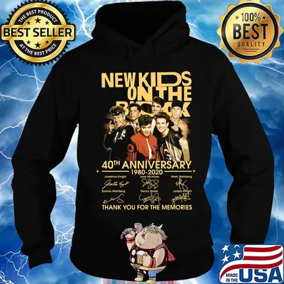 New kids on the rock 40th anniversary 19780 2020 thank you for the memories signatures s Hoodie