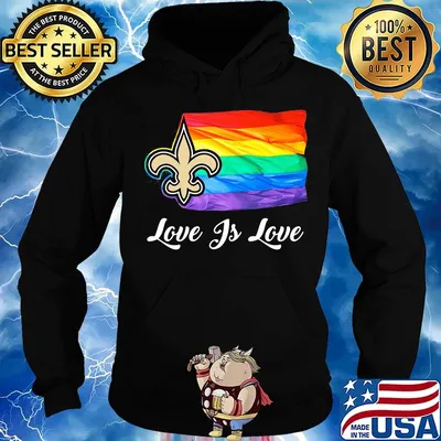 New orleans saints lgbt flag love is love s Hoodie