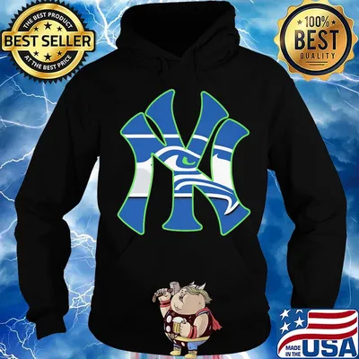New York Seahawks Yankees Canvas s Hoodie