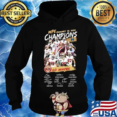 Nfc january 19 2020 champions go niners san francisco 49ers signatures s Hoodie