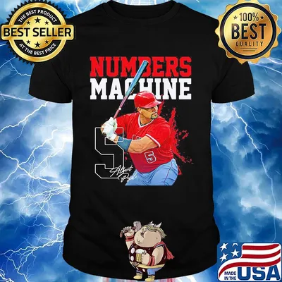 Numbers machine 5 albert pyles baseball team signature shirt