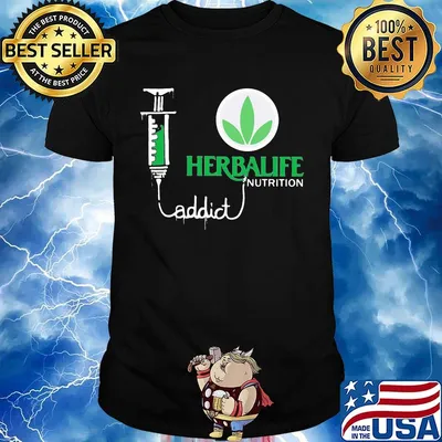 Nurse herbalife nutrition addict needle shirt