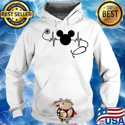 Nurse mickey mouse stethoscope s Hoodie