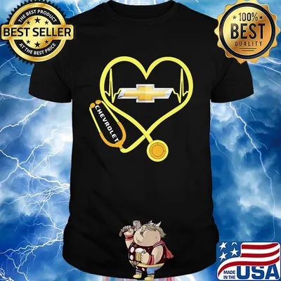 Nurse stethoscope chevrolet heartbeat shirt