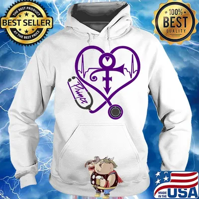 Nurse stethoscope prince heartbeat s Hoodie