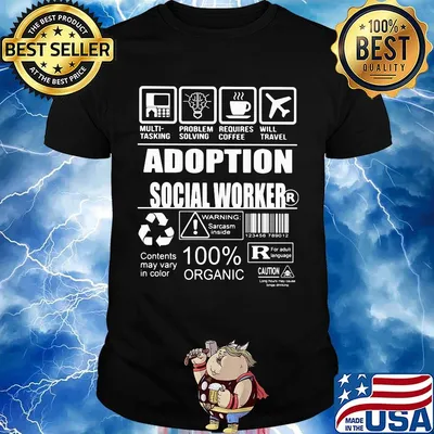 Official Adoption social worker shirt