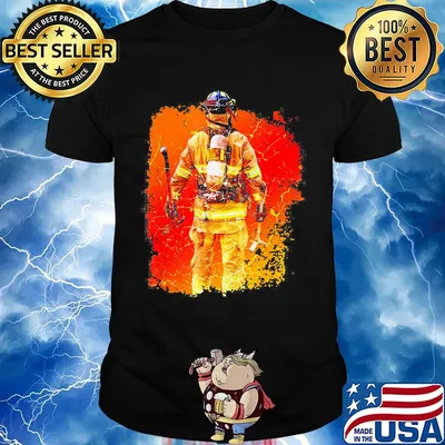 Official awesome firefighter picture shirt