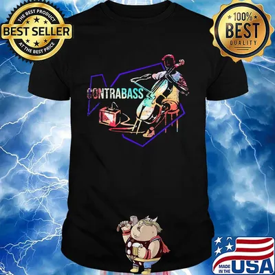 Official contrabass playing cello shirt