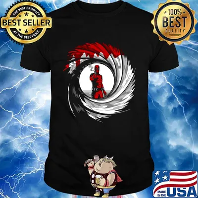 Official Deadpool gun shirt
