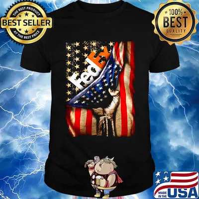 Official FedEx American flag shirt