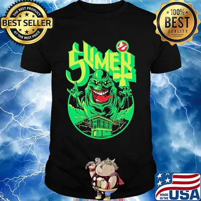 Official ghostbusters slime green shirt