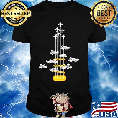 Official Guitar Airplane Guitar shirt