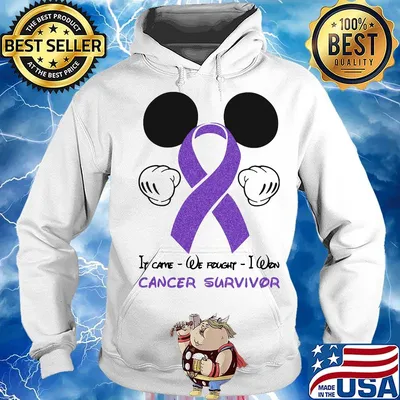 Official Mickey mouse If came we fought I won cancer survivor s Hoodie