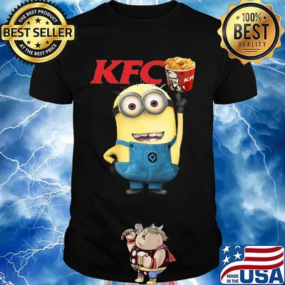 Official minions kfc logo shirt