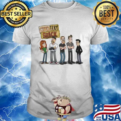 Official mythbusters characters cartoon shirt