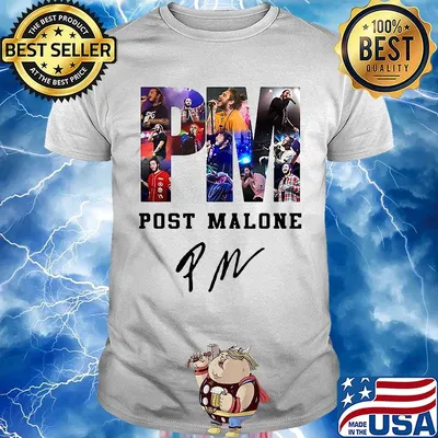 Official post malone signature shirt