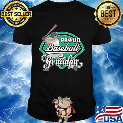 Official proud baseball grandpa shirt