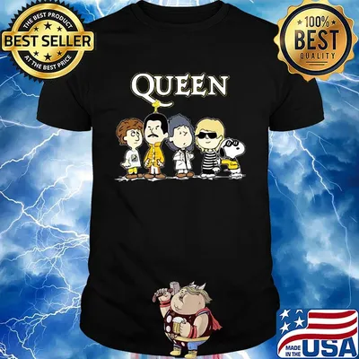 Official Queen Band Snoopy shirt
