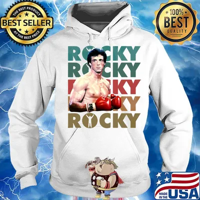 Official rocky balboa vintage s Hoodie