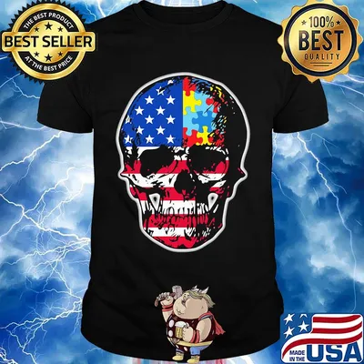 Official Skull America Puzzle shirt