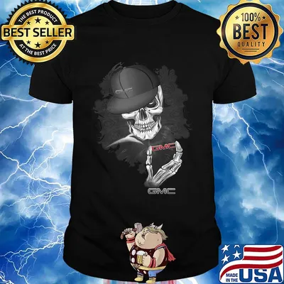 Official skull gmc logo shirt