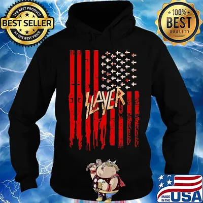 Official Slayer American flag s Hoodie