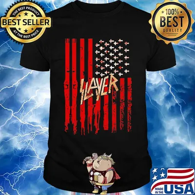 Official Slayer American flag shirt