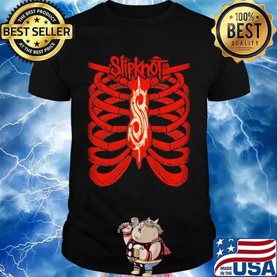 Official slipknot band skeleton shirt