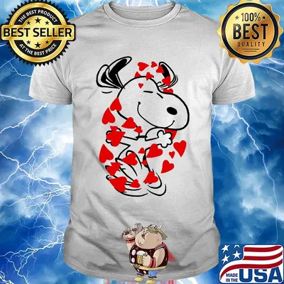 Official snoopy dance hearts shirt