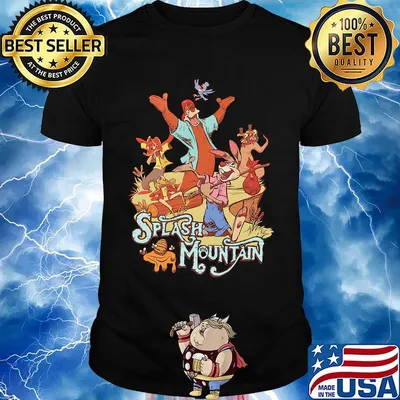Official splash mountain cartoon shirt