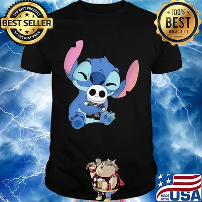 Official stitch hug jack skellington shirt