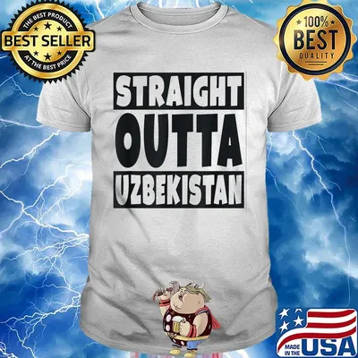 Official straight outta uzbekistan shirt