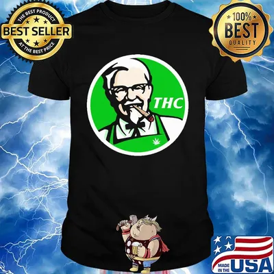 Official weed thc kfc logo shirt