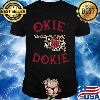 Okie dokie oklahoma sooners leopard shirt