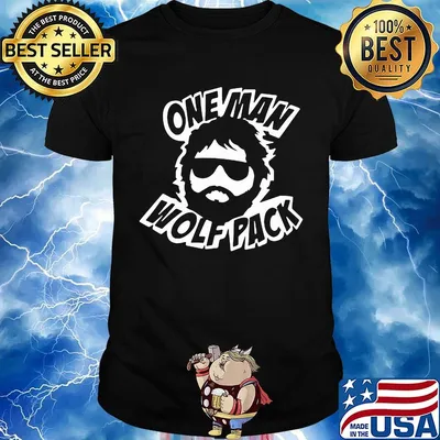One man wolfpack hangover shirt