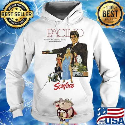 Pacino heloved the american dream with a vengeance scarface s Hoodie