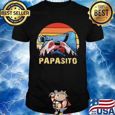 Papasito handheld game console vintage retro shirt