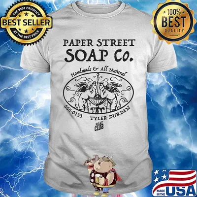 Paper street soap co handmade and all natural 555-0153 tyler durden shirt