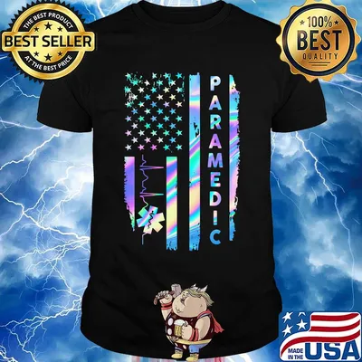 Paramedic American Flag Independence Day Shirt