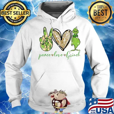 Peace love grinch diamond s Hoodie