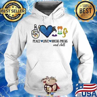 Peace love hocus pocus and chill s Hoodie