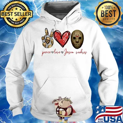 Peace love jason wookies halloween michael myers horror s Hoodie