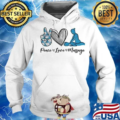 Peace Love Massage Therapist Shirt Hoodie