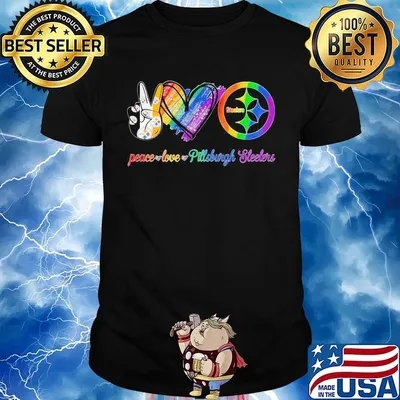 Peace love Pittsburgh Steelers Diamond LGBT shirt
