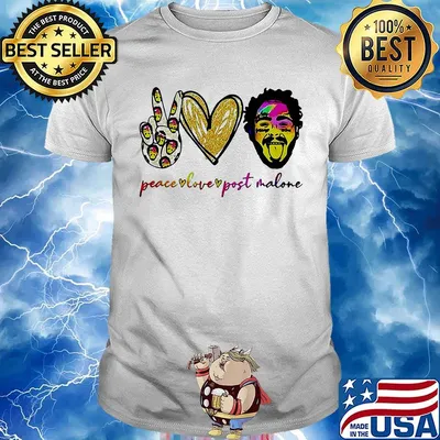 Peace love post malone heart shirt