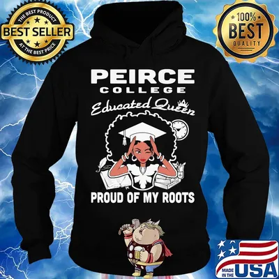 Peirce college educated queen proud of my roots s Hoodie